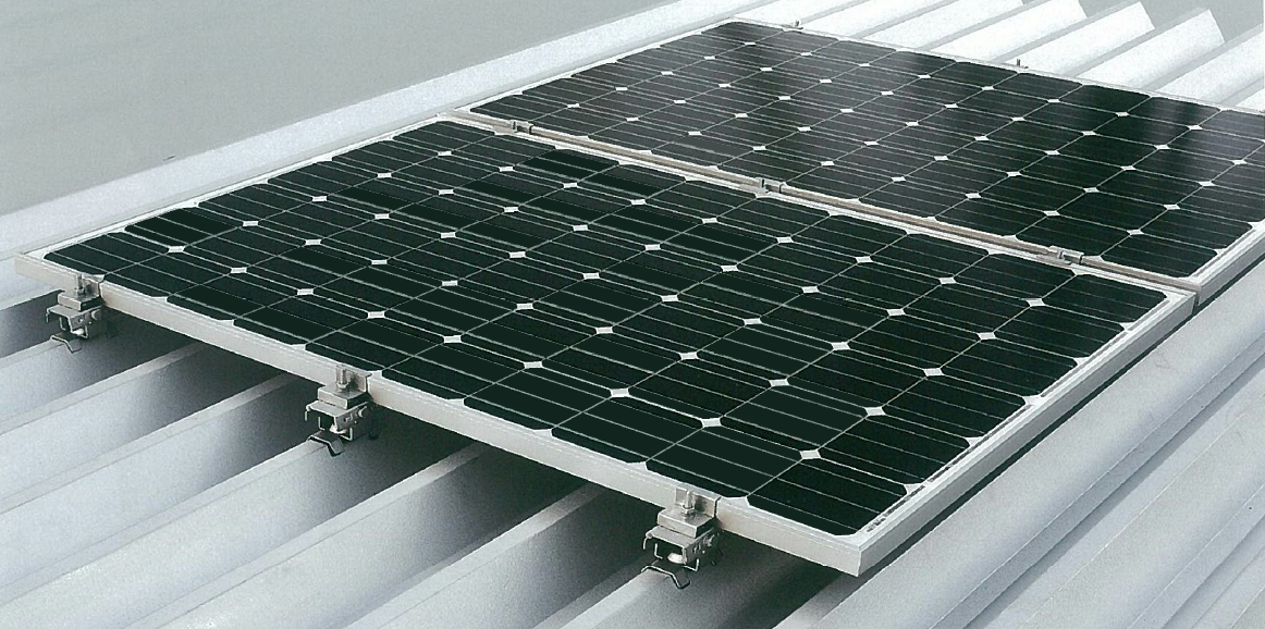 日栄インテック　重ね式折板屋根設置（88シリーズ・直付け設置型）架台　太陽光発電
