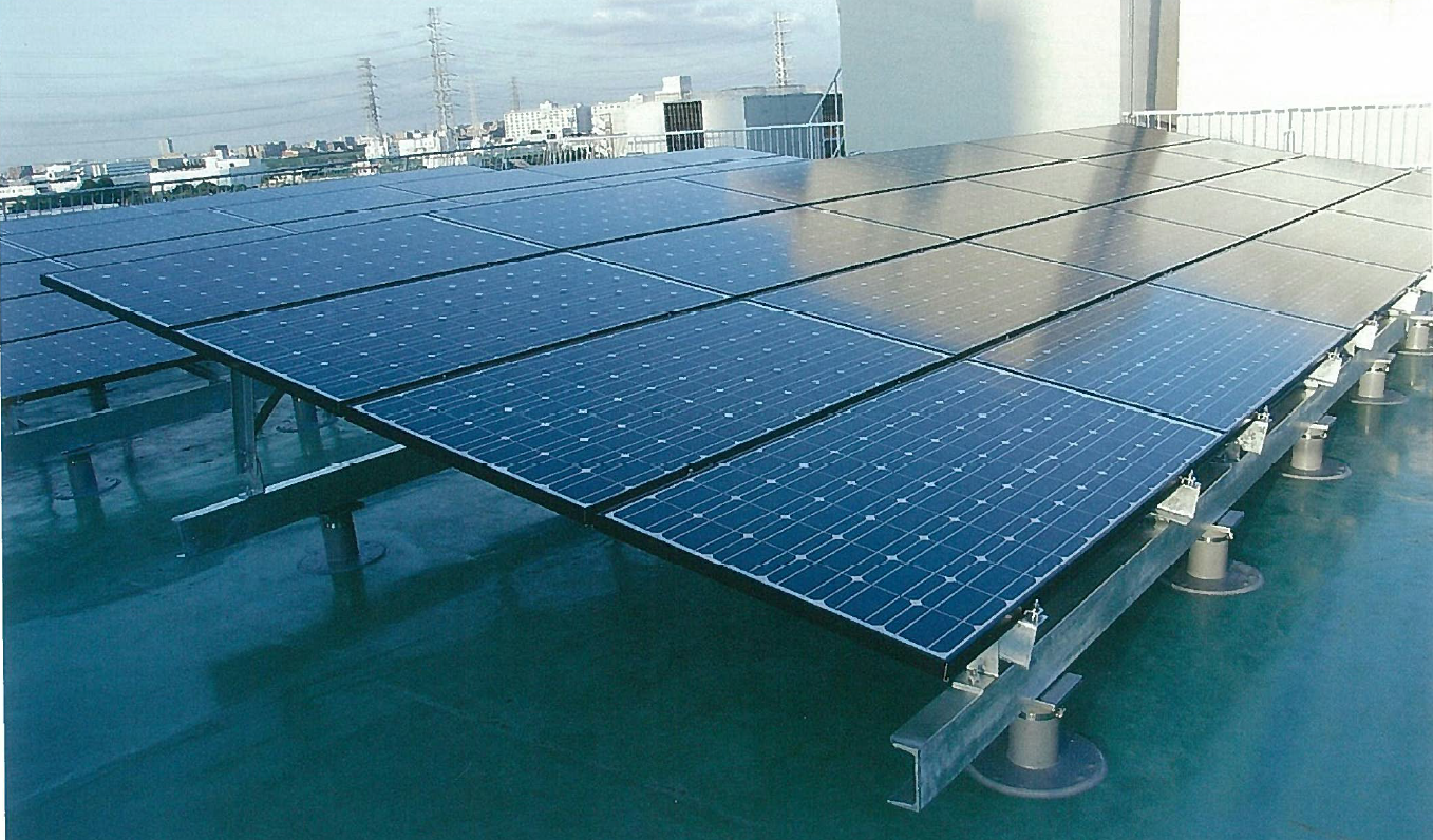 日栄インテック　睦屋根設置　太陽光発電　架台