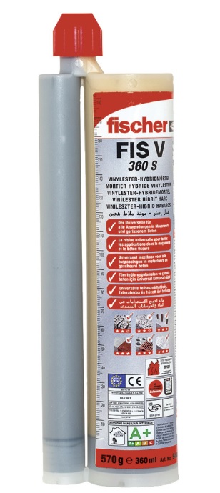 フィッシャー 接着系アンカー カートリッジ型 FIS VS 360 S | 穂積 